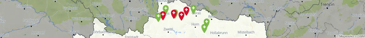 Map view for Pharmacies emergency services nearby Thaya (Waidhofen an der Thaya, Niederösterreich)